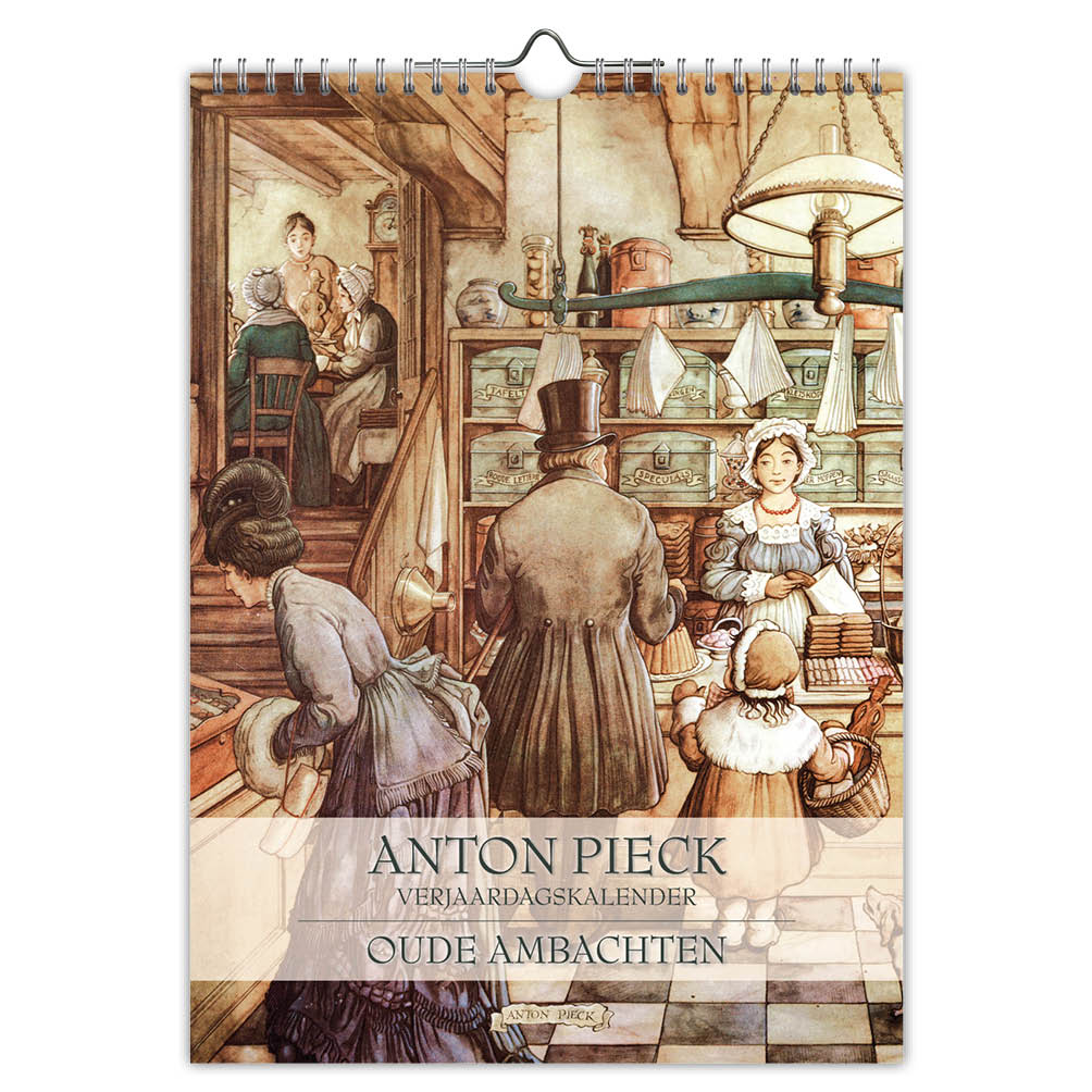 Anton Pieck Oude ambachten verjaardagskalender 18x25