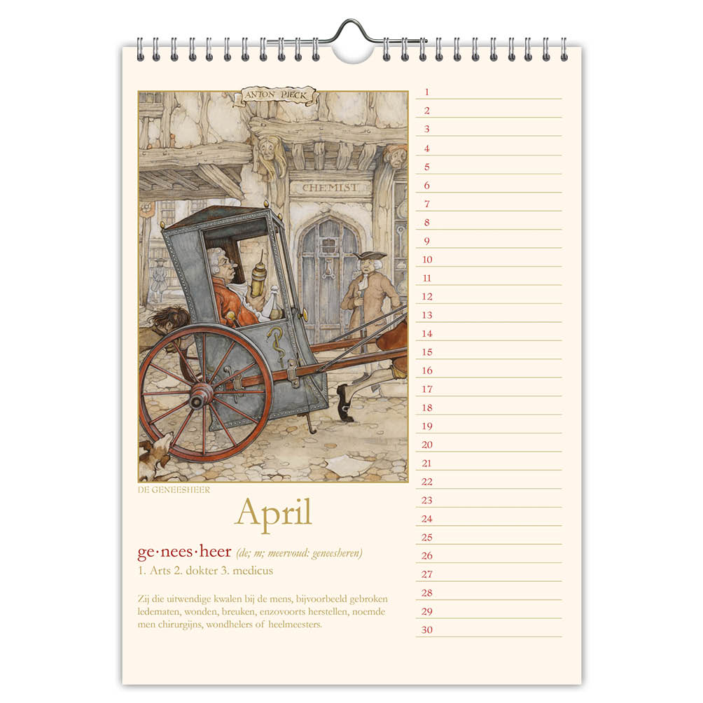 Anton Pieck Oude ambachten verjaardagskalender 18x25 - Afbeelding 2