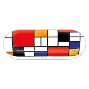 Fridolin metalen brillenkoker Mondrian Style, Bauhaus