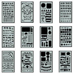 Stencil set Peter Pauper Dotted Journal 12 stuks