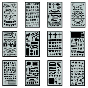 Stencil set Peter Pauper Faith 12 stuks