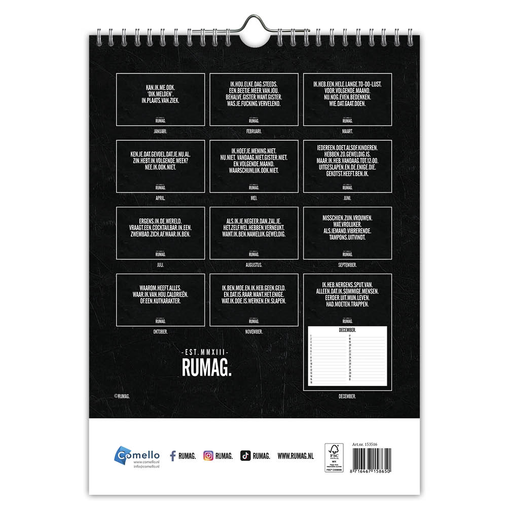 Rumag verjaardagskalender 18x25 - Afbeelding 3