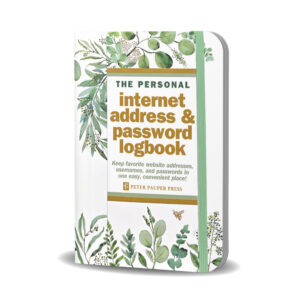 Logbook Internet address & Password Peter Pauper Eucalyptus