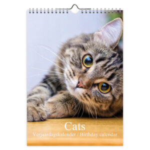 Cats A4 verjaardagskalender