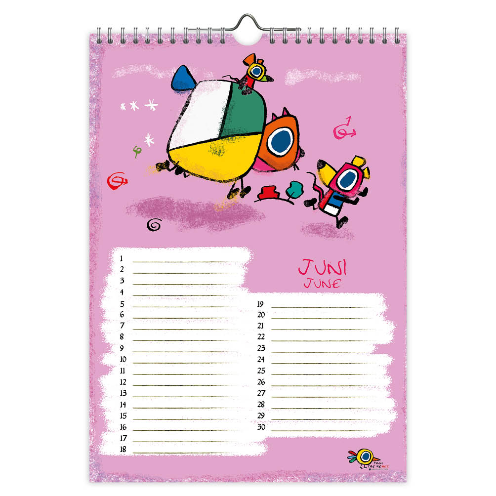 From the HeART (Willem Ritstier) A4 verjaardagskalender * - Afbeelding 2