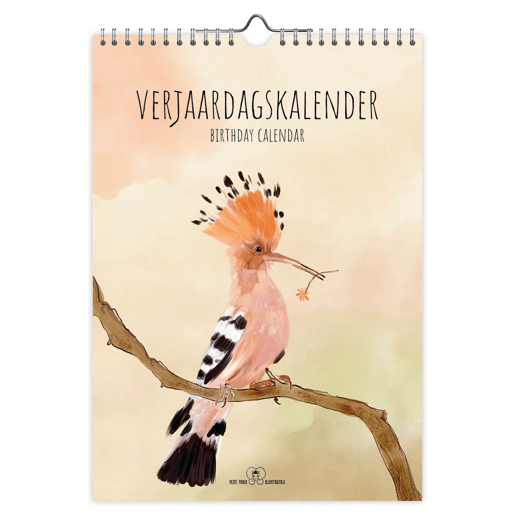 Petit Paris A4 verjaardagskalender