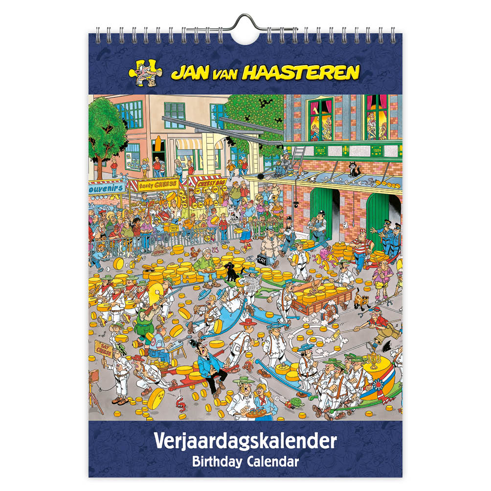 Jan van Haasteren A4 verjaardagskalender