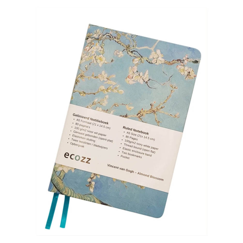 Ecozz Notebook A5 van Gogh Almond Blossoms // - Afbeelding 3