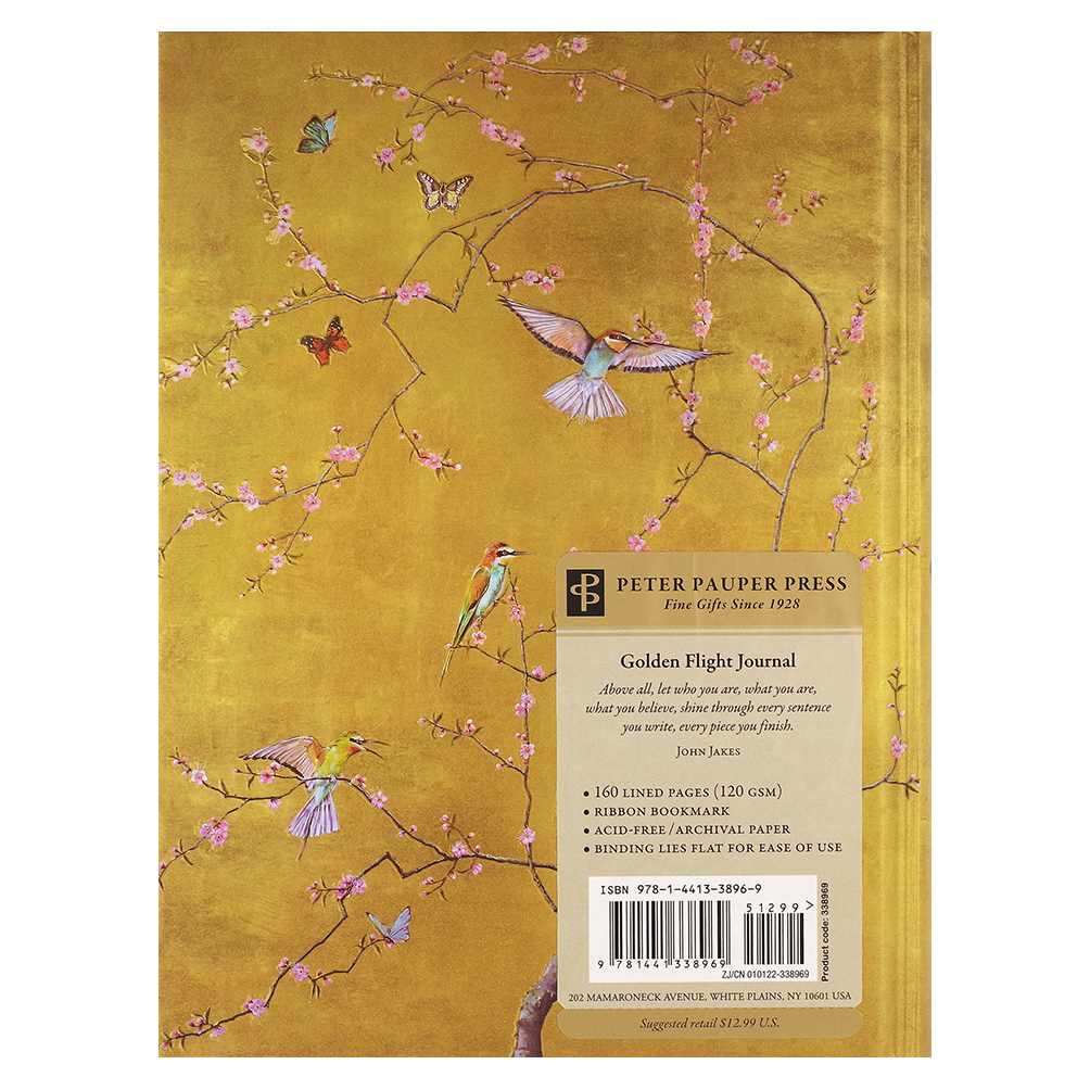 Bookbound Journal Peter Pauper Golden Flight - Afbeelding 4