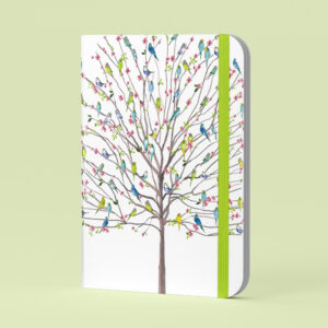 Mid size Journal Peter Pauper Tree of Budgies //