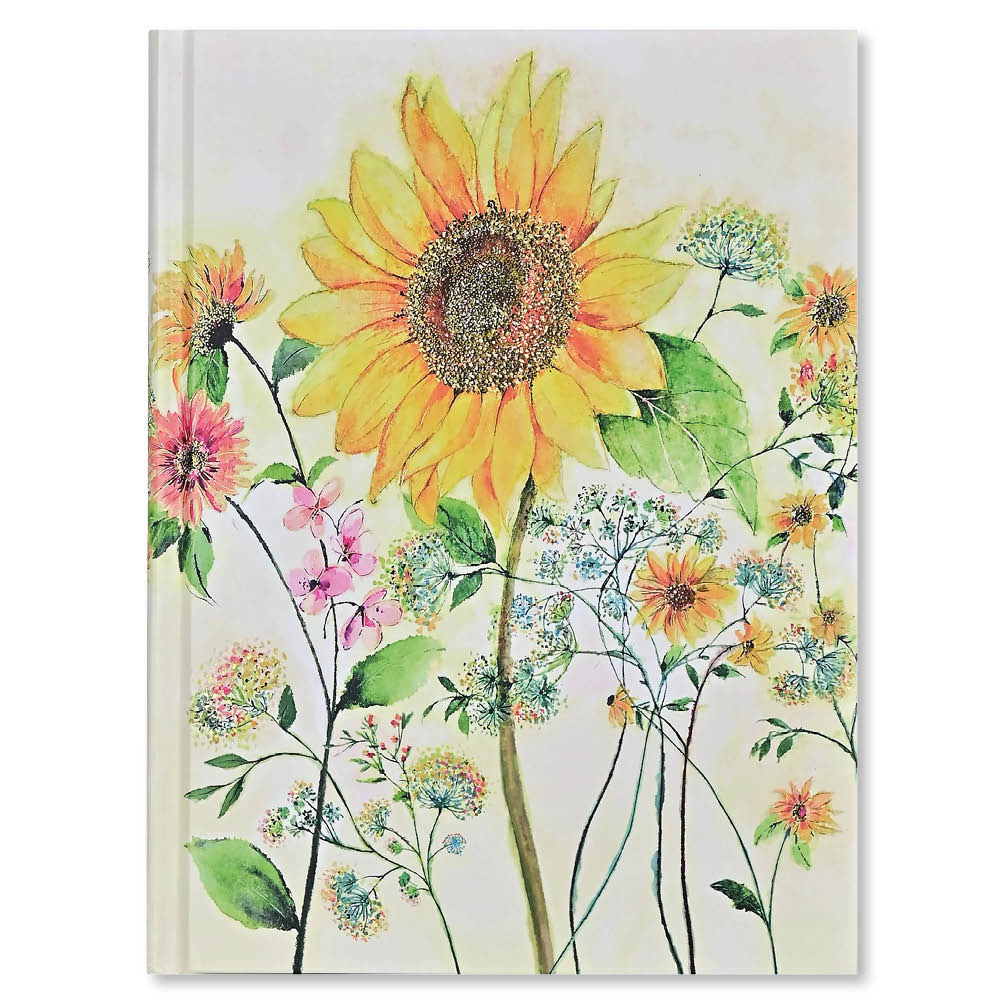 Bookbound Journal Peter Pauper Watercolor Sunflower // - Afbeelding 2
