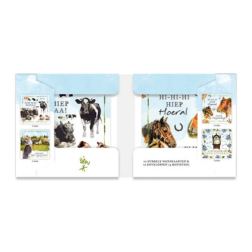 Kaartenmapje Lang leve de Boerderij, Hiep hiep Boeraa! - Afbeelding 3