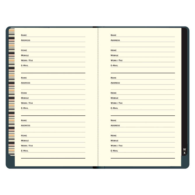Addressbook Peter Pauper Little Black Book - Afbeelding 4