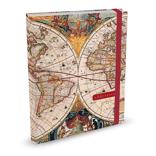 Addressbook Large Peter Pauper Old World