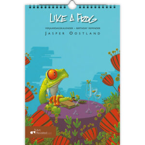 Like a frog - Jasper Oostland verjaardagskalender A4