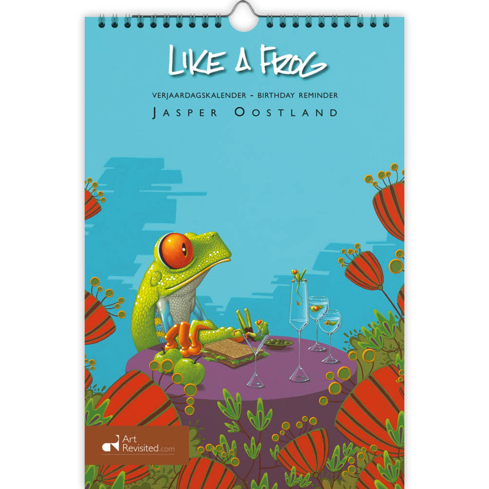 Like a frog - Jasper Oostland verjaardagskalender A4