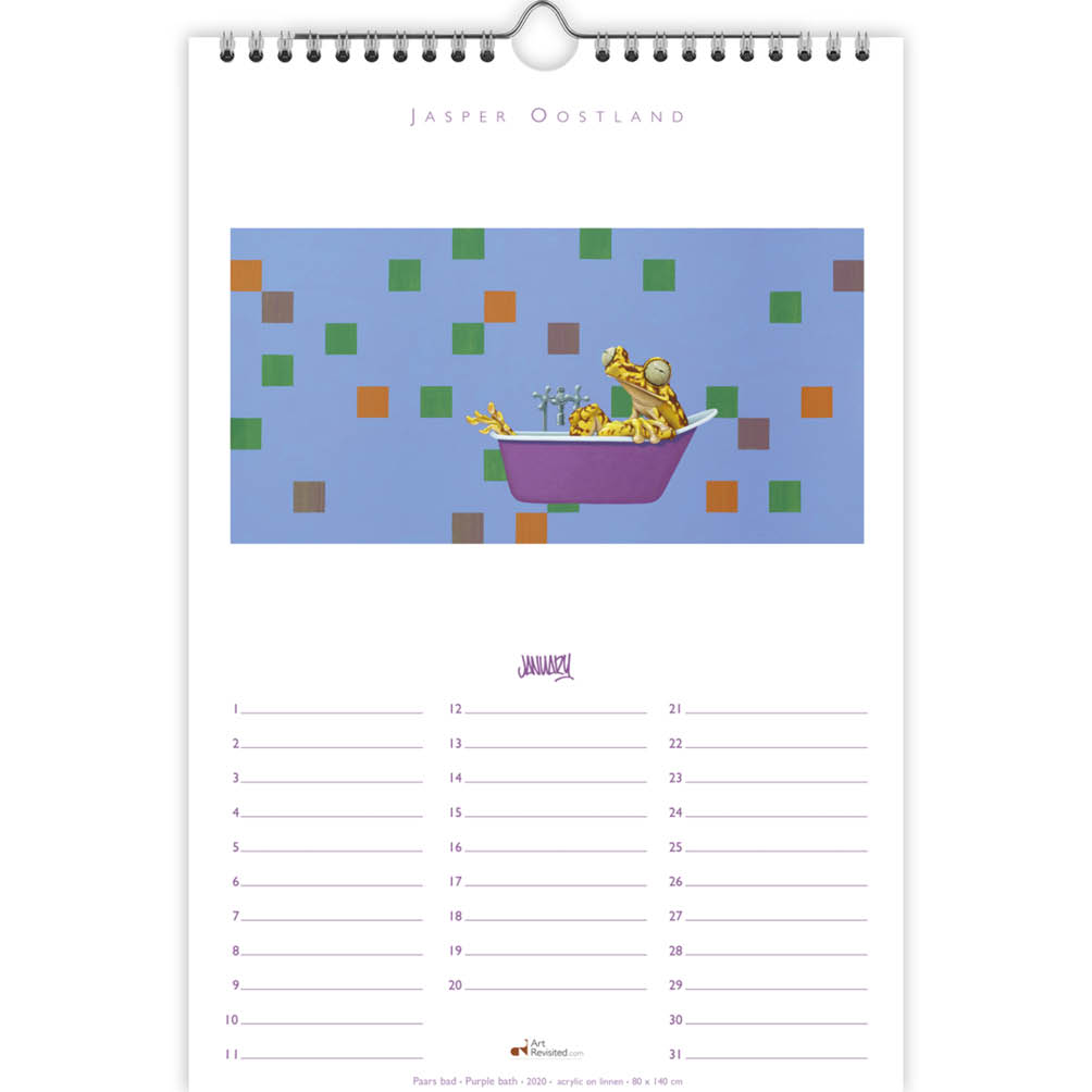 Like a frog - Jasper Oostland verjaardagskalender A4 - Afbeelding 2