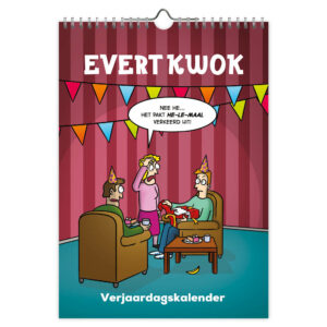 Evert Kwok A4 verjaardagskalender *