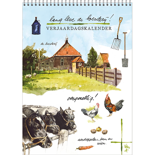Rien Poortvliet Lang leve de boerderij verjaardagskalender 18x25 - Afbeelding 4