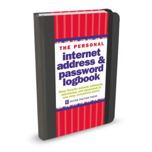Logbook Internet address & Password Peter Pauper Black
