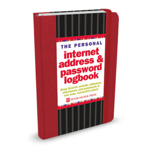 Logbook Internet address & Password Peter Pauper Red