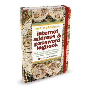 Logbook Internet address & Password Peter Pauper Old World