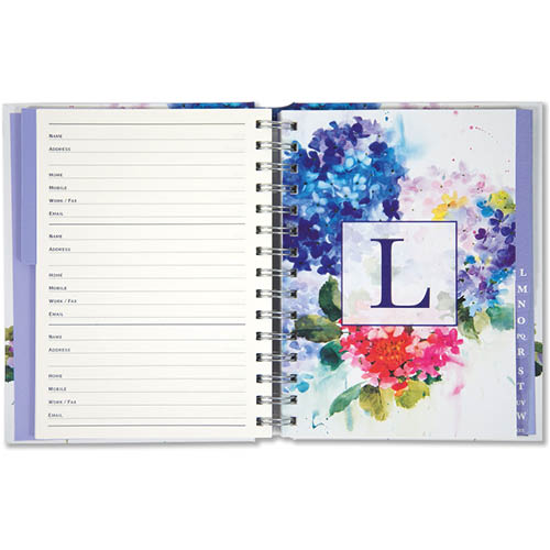 Addressbook Large Peter Pauper Hydrangeas - Afbeelding 2