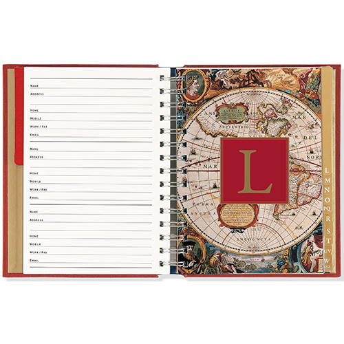 Addressbook Large Peter Pauper Old World - Afbeelding 3