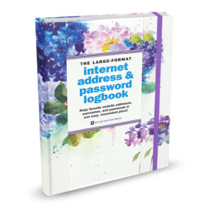 Logbook Internet address & Password Large Peter Pauper Hydrangeas