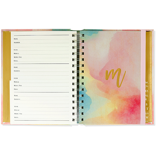 Addressbook Large Peter Pauper Watercolor Sunset ^ - Afbeelding 2