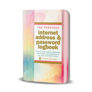 Logbook Internet address & Password Peter Pauper Watercolor Sunset