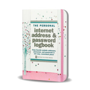 Logbook Internet address & Password Peter Pauper Tree of Hearts