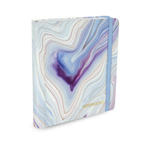 Addressbook Large Peter Pauper Blue Agate *