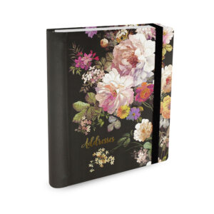 Adressbook Large Peter Pauper Midnight floral