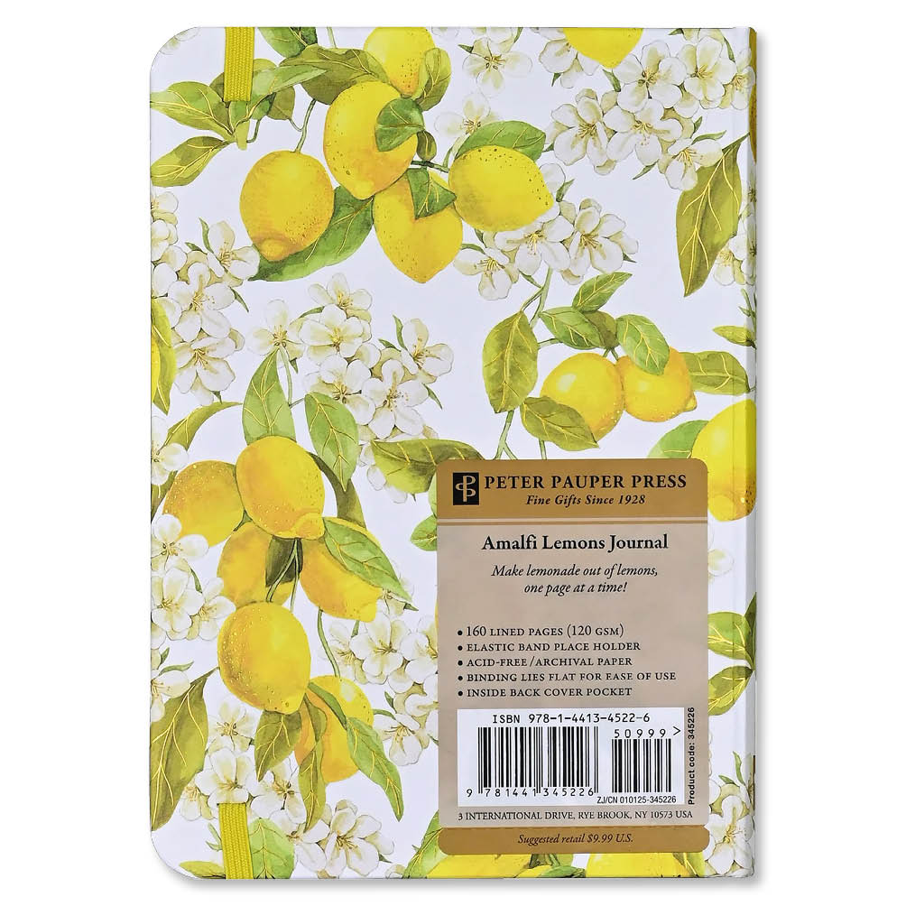 compact Journal Peter Pauper Amalfi Lemons - Afbeelding 5