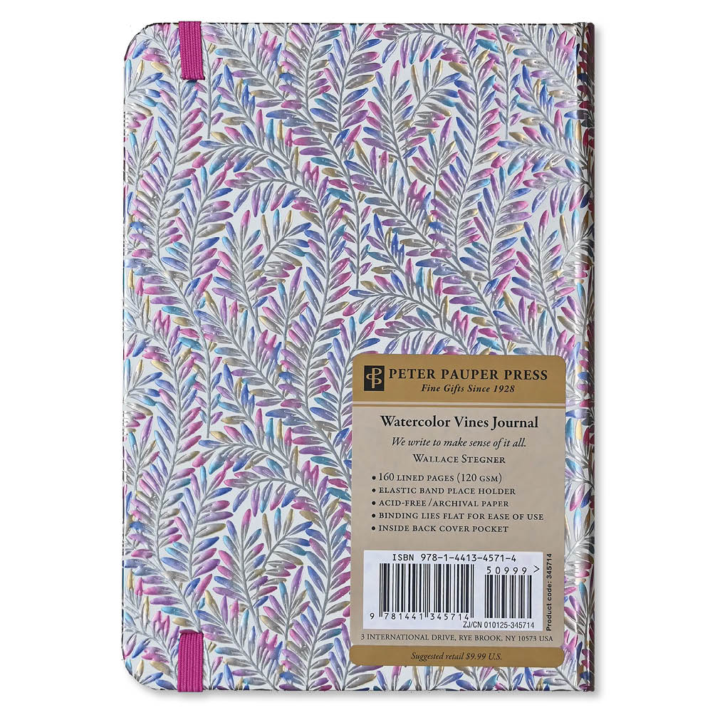compact Journal Peter Pauper Watercolor Vines - Afbeelding 5