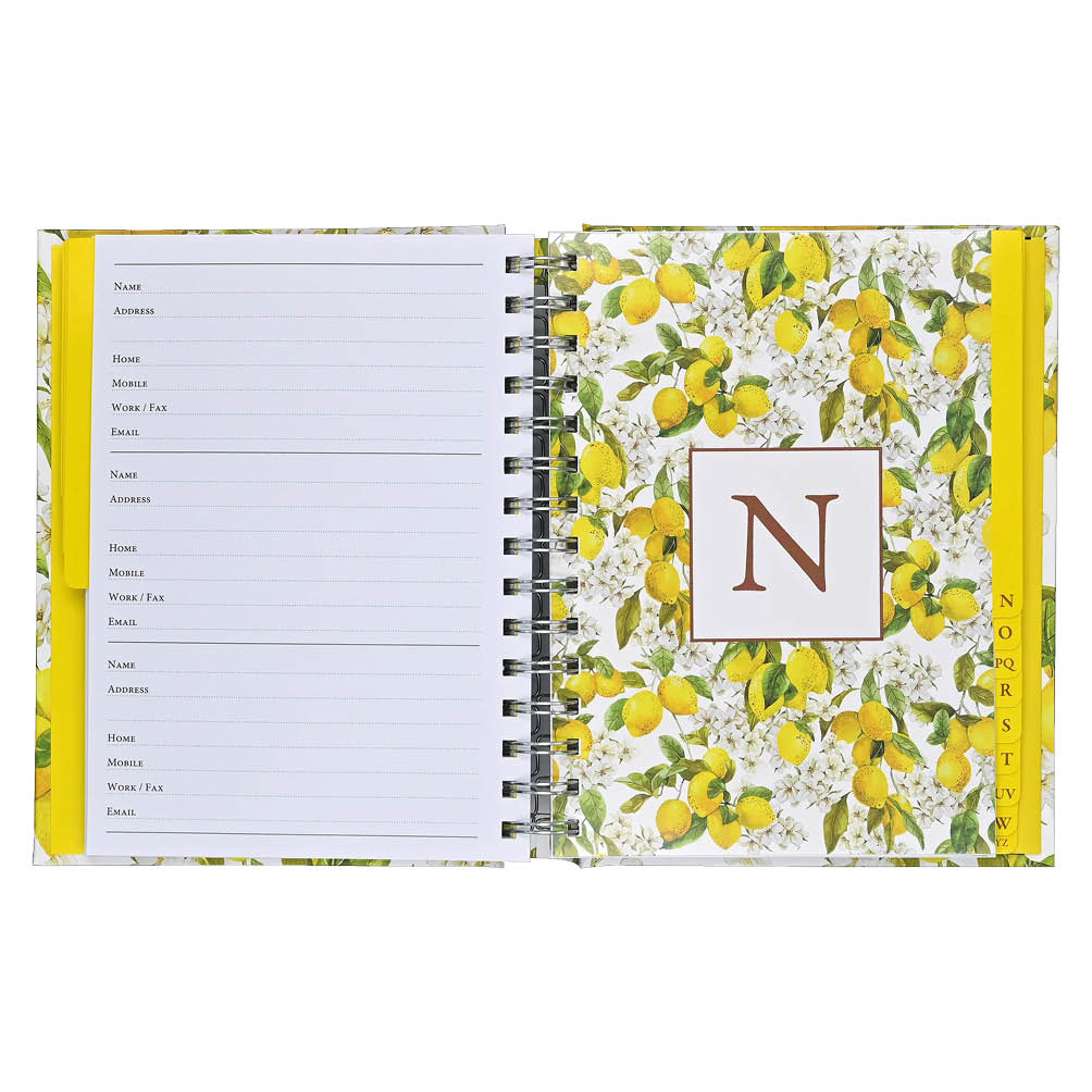 Addressbook Large Peter Pauper Amalfi Lemons - Afbeelding 3