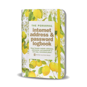 Logbook Internet address & Password Peter Pauper Amalfi Lemons