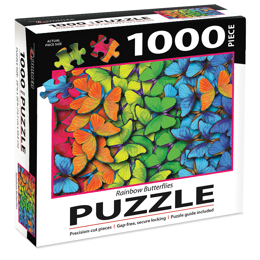Puzzel Rainbow Butterflies - Afbeelding 2