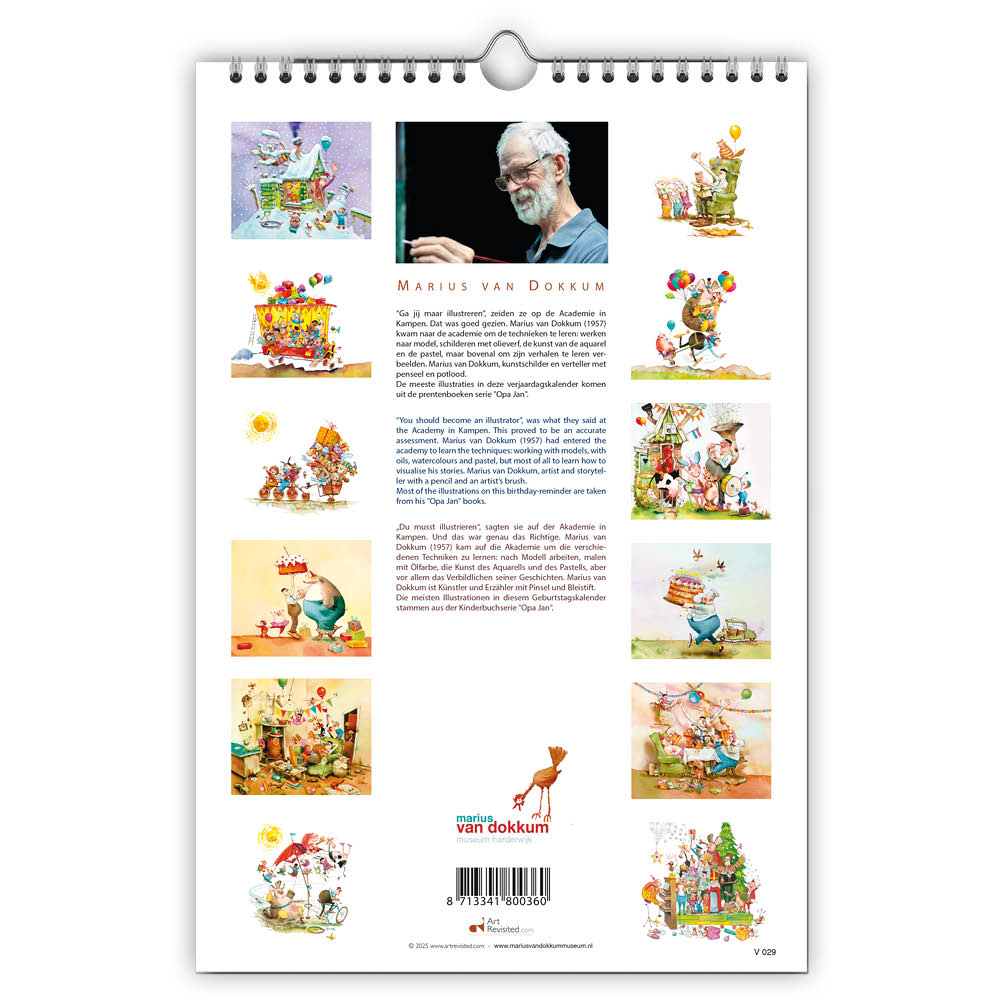 Marius van Dokkum - OPA JAN verjaardagskalender A4 - Afbeelding 3