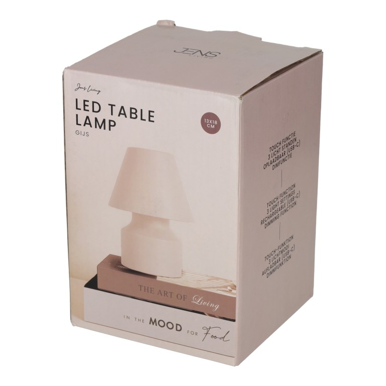 LED Tafellamp Gijs Wit - Afbeelding 3