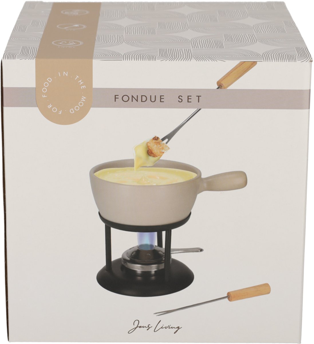 Fondeau set beige - Afbeelding 3