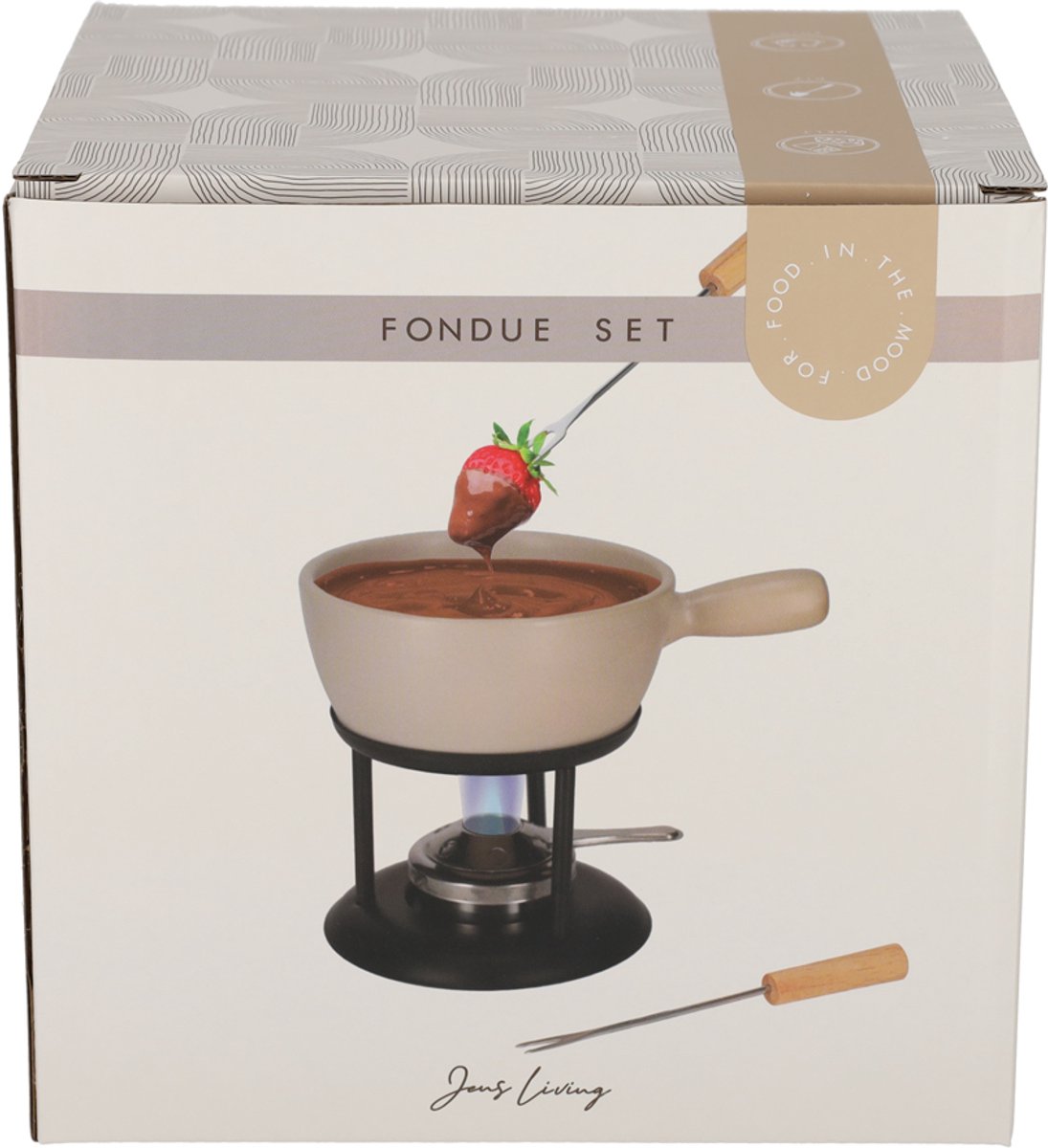 Fondeau set beige - Afbeelding 4