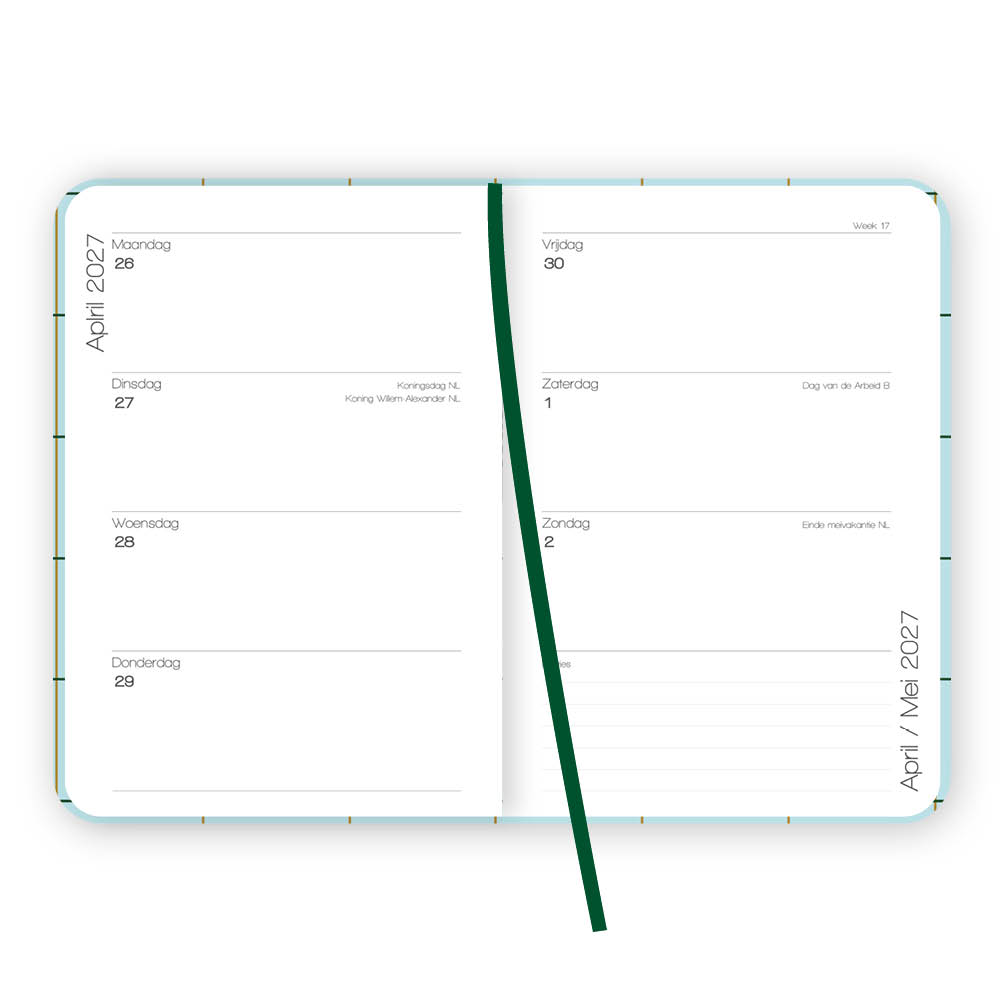 compact agenda 16-maands Minimal Grid 2027 - Afbeelding 3
