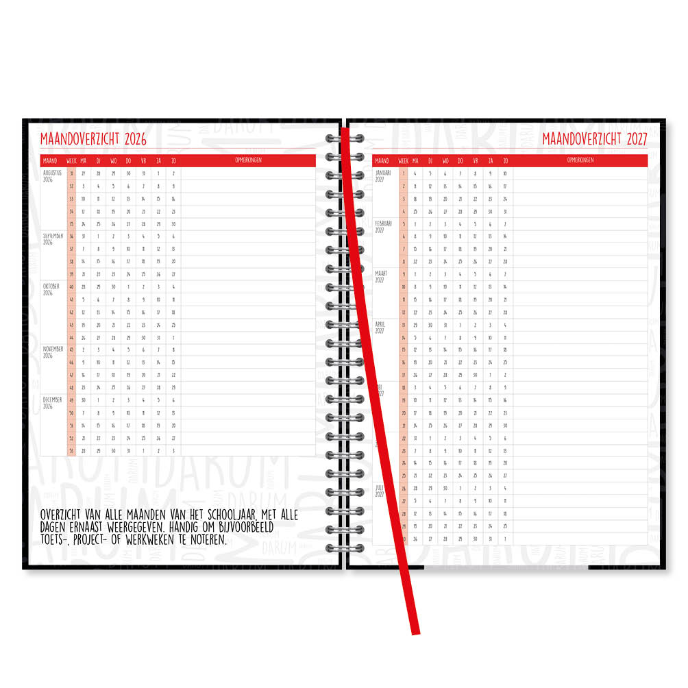 Darum!! Docenten bureau-agenda A5 2027 - Afbeelding 3