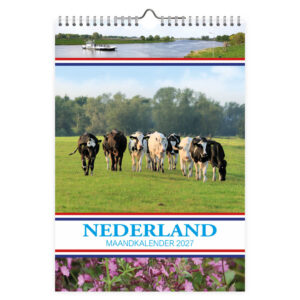 Nederland maandkalender Weide met Koeien 2027