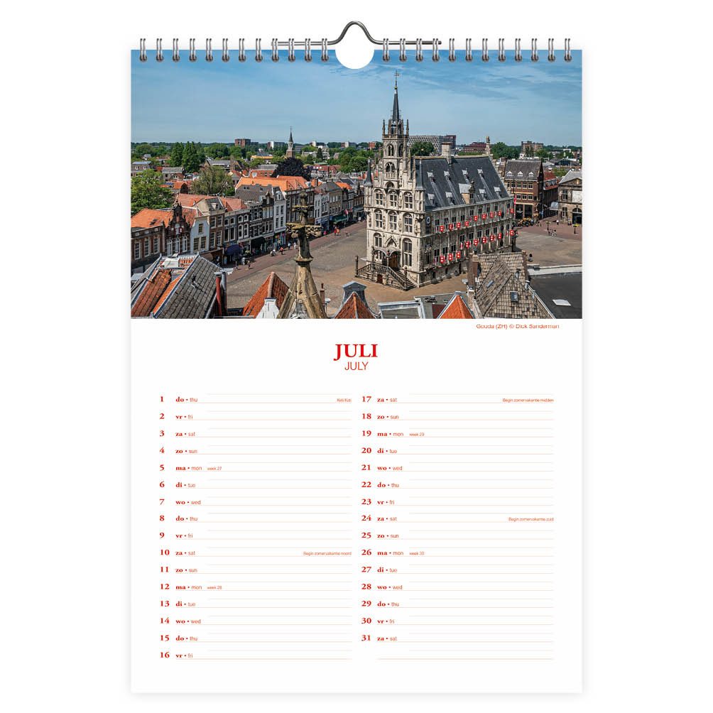Nederland maandkalender Watermolen 2027 - Afbeelding 2