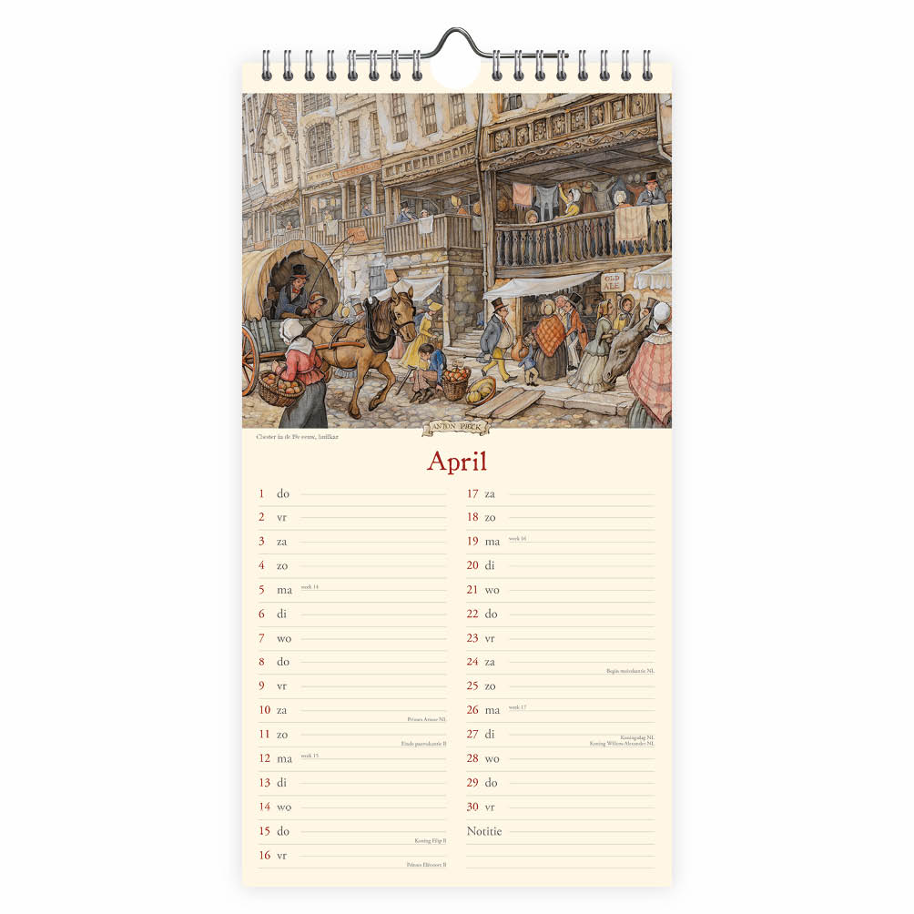 Anton Pieck notitiekalender Brug 2027 - Afbeelding 2