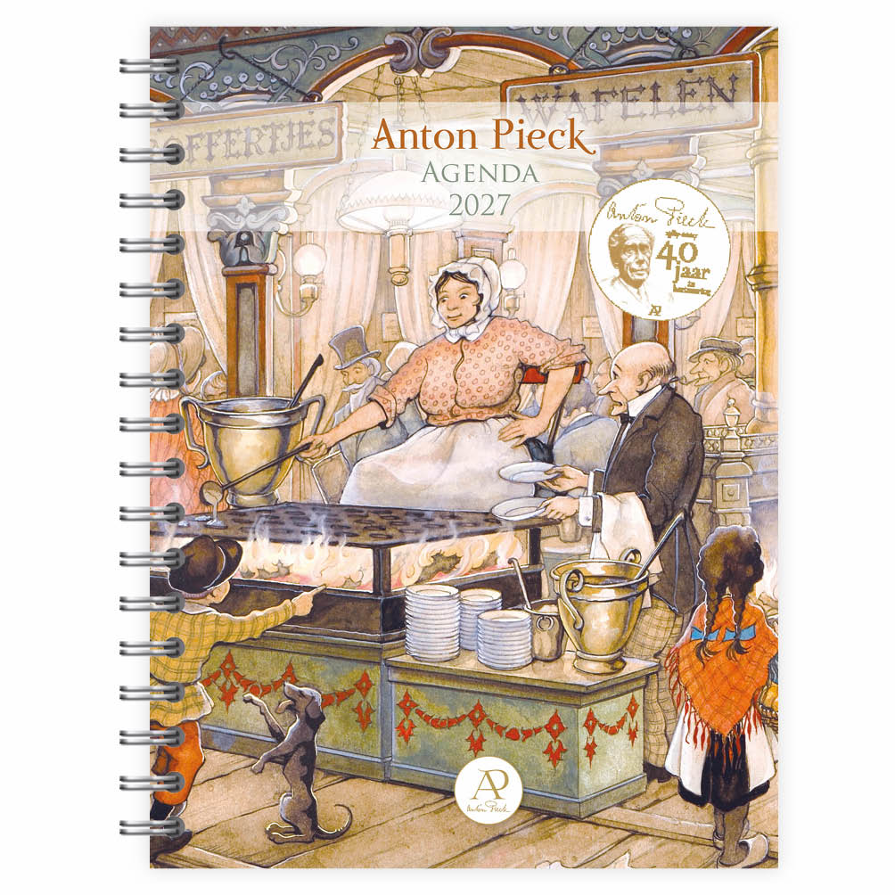 Anton Pieck bureau-agenda Poffertjes en Wafelen 2027