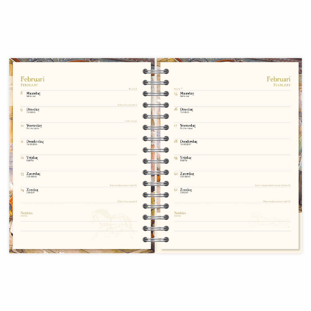 Anton Pieck bureau-agenda Poffertjes en Wafelen 2027 - Afbeelding 2